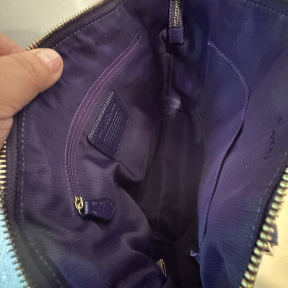 Coach Kelsey Pebbled Leather Satchel | Purple Violet | Crossbody Option 💜 - Picture 11 of 15